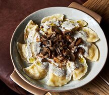 Вареники с картошкой и трюфелем