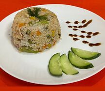 Вок с курицей и рисом 