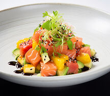 Marinated saumon