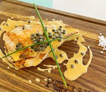 Стейк из индейки с овощами