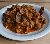 Gésier braisé à la poêle