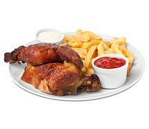 Poulet rôti à livoirienne