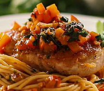 Spaghettis au poulet
