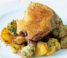 Pomme de terre sautée au poulet