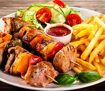 Brochette de viande de bœuf