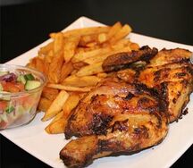 Alloco frite demi poulet