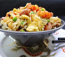 Riz cantonais à la viande hachée