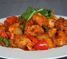 Sauté de légumes au blanc de poulet