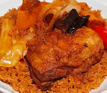 Riz au gras demi poulet