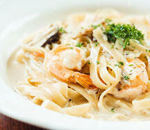 Tagliatelle aux fruits de mer et champignons