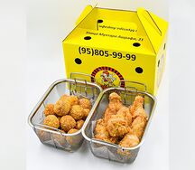 Крылышки с куриными шариками