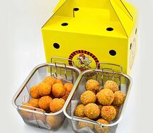 Куриные шарики с картофельными шариками