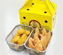 Куриные наггетсы с куриными стрипсами