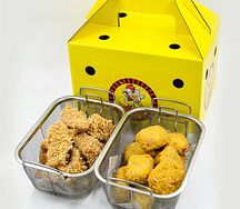 Рыбные стрипсы с куриными наггетсами