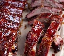 Côte de porc épicée sauce bbq 