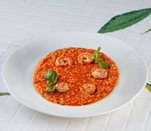 Ризотто Pizzaiolo с креветками