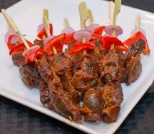 Brochette de gésiers alloco