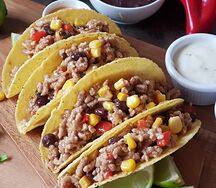 Tacos de carne molida