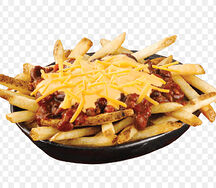 Fritas con queso carne
