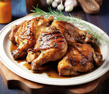 Poulet braisé
