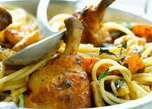 Spaghetti au poulet Qg