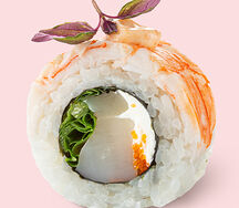 Ролл с гребешком и креветкой