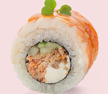 Филадельфия с креветкой и лососем том-ям