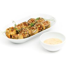 Жареный кимпаб с куриным филе
