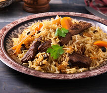 Сытный плов с двойным мясом
