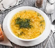 Лапша домашняя с курицей