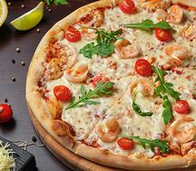 Пицца Креветки-черри