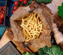 Картофель фри с пармезаном и трюфельным маслом