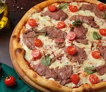 Пицца с телятиной