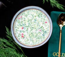 Окрошка с курицей