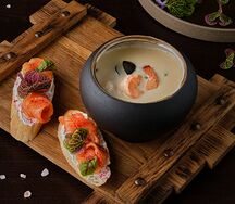 Уха по-фински с морепродуктами