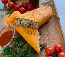 Шаурма с сырным соусом