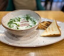 Окрошка с телятиной