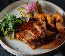 Стейк из cвинoго ошейка