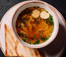 Суп-лапша с домашней курочкой