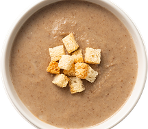 Крем-суп грибной с сухариками