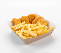 Картошка бокс с наггетсами