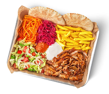 Шаверма на тарелке