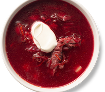 Борщ со сметаной