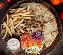 Сувлаки открытый с курицей Xxl