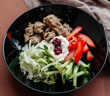 Шаверма салат с куриной грудкой