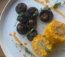 Грибочки и кукуруза на гриле