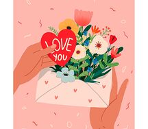 Открытка Love you