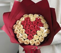 Букет из шоколадных роз Сердце