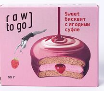 Veg Полезный Sweet бисквит с ягодным суфле Raw to go