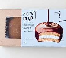 Veg Полезный Sweet бисквит с ванильным суфле Raw to go